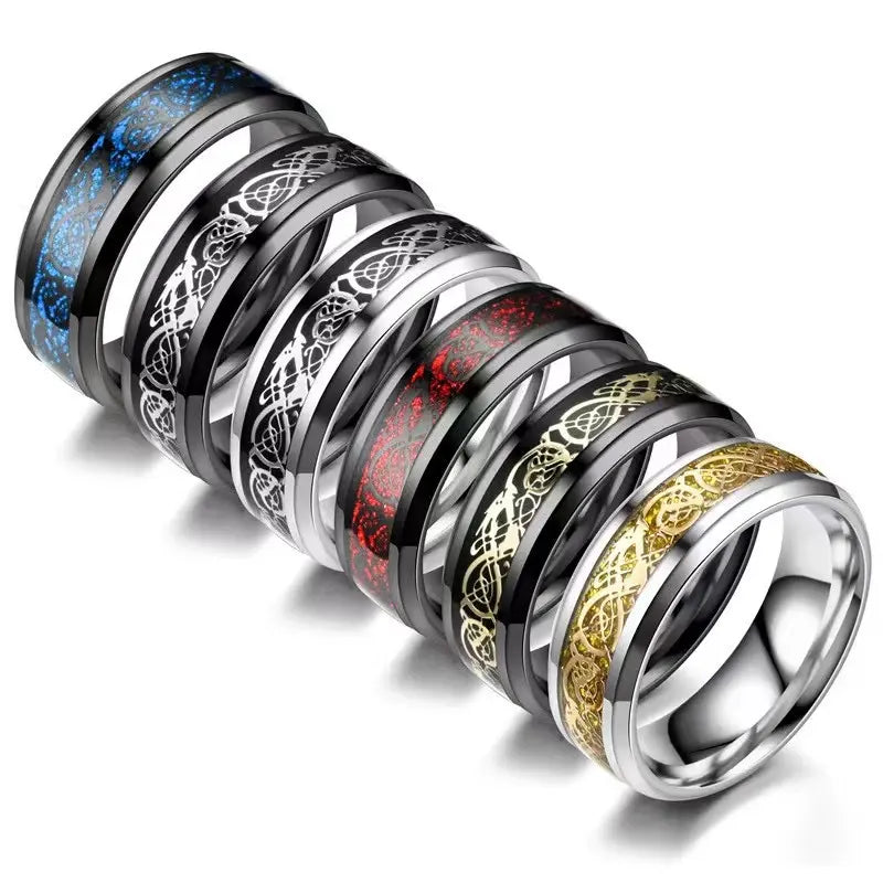 Silver round thumb rings