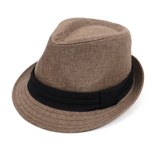 Spring/Summer Fashion Trilby Fedora with Black Band