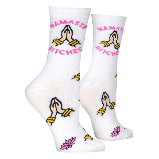 Namaste Bitches - Womens Crew Folded
