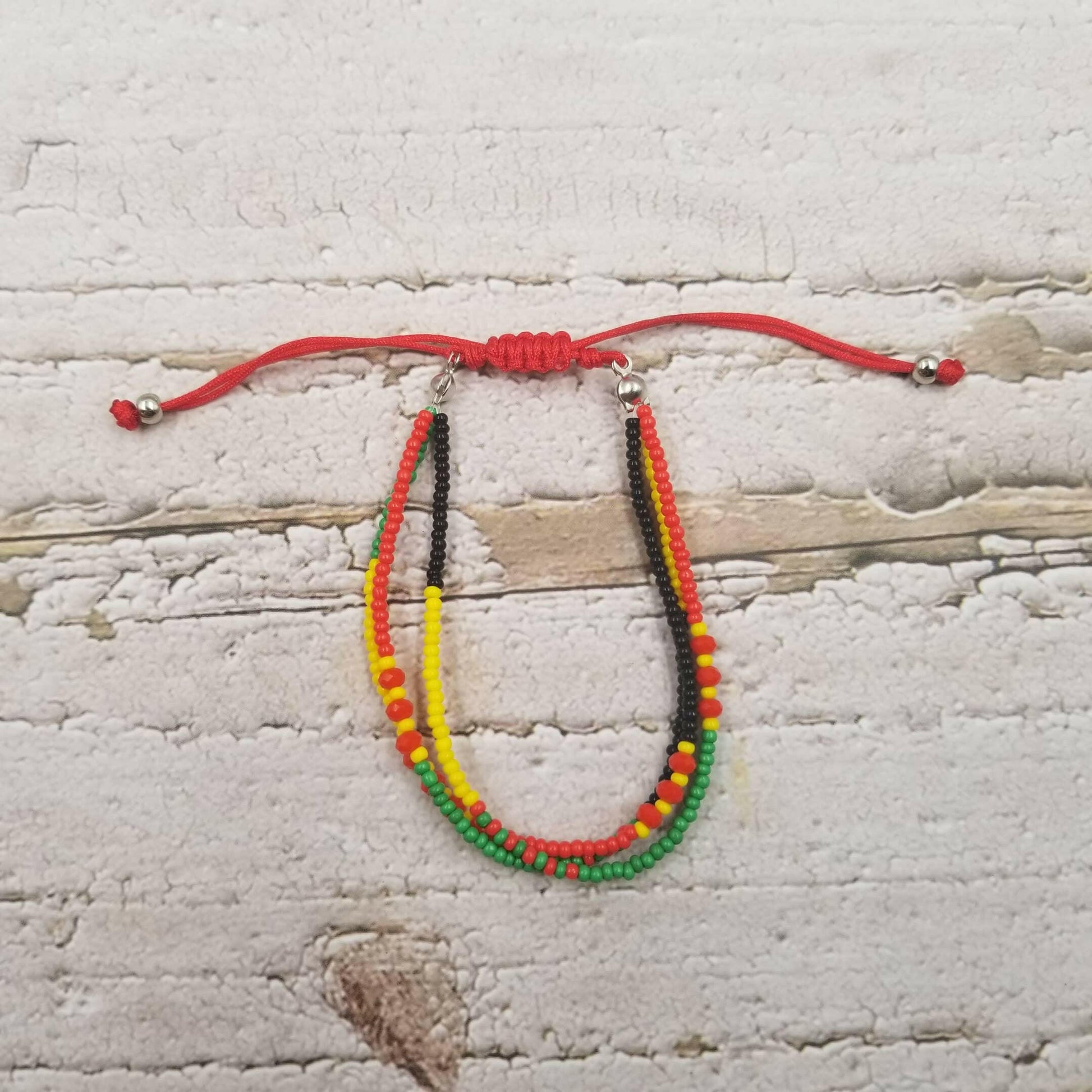 fun layered beads bracelet