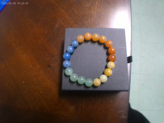 YSBEADS_Gradient Color Gemstone India Agate Fancy