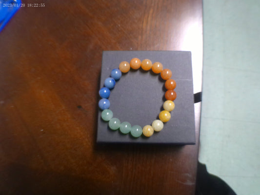 YSBEADS_Gradient Color Gemstone India Agate Fancy