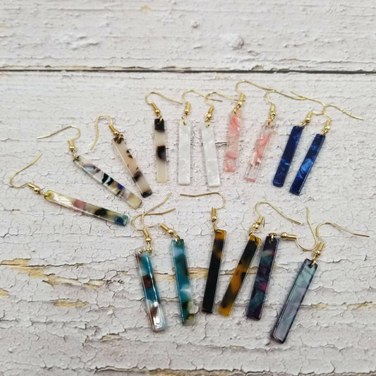 Sticks Resin Earrings