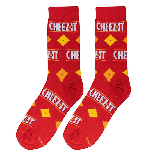 Crazy Socks - Mens Crew - Cheez It