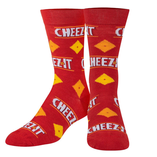 Crazy Socks - Mens Crew - Cheez It